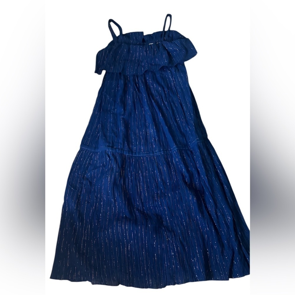 Leon & Harper Metallic Maxi Dress Sleeveless